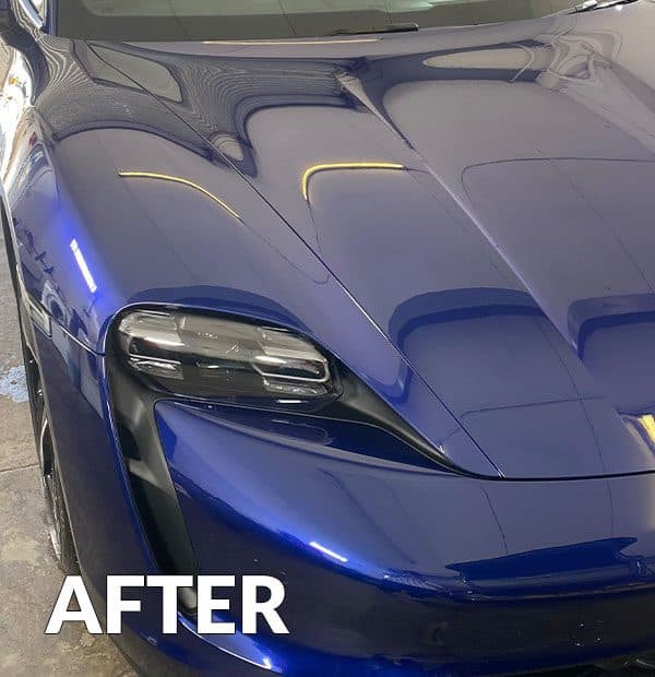 Car finished after a wash and vac at The Valet Man